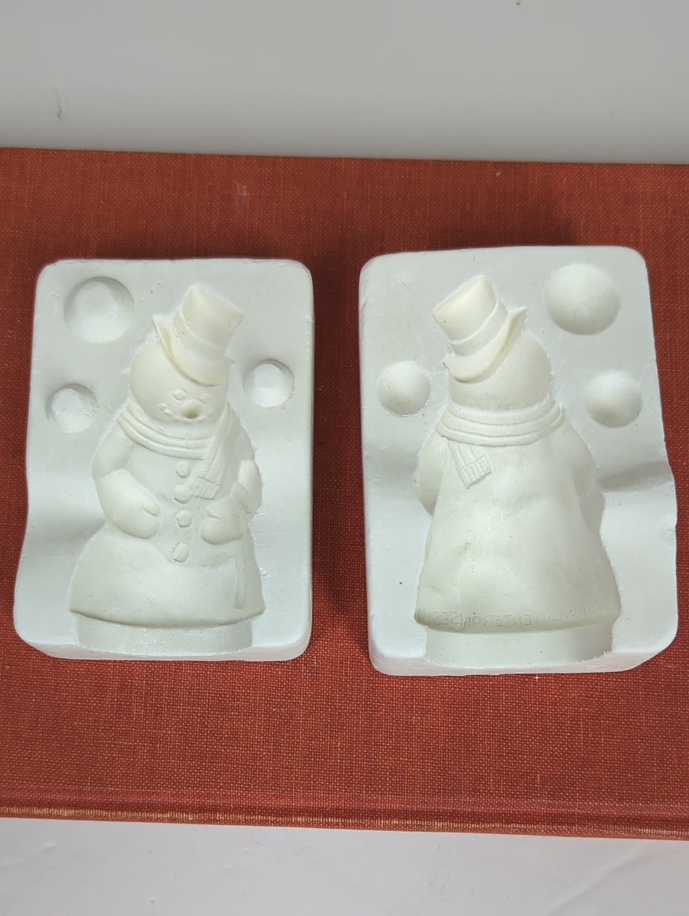 Vintage Duncan 1976 Snowman Ornament Ceramic Mold TM-32